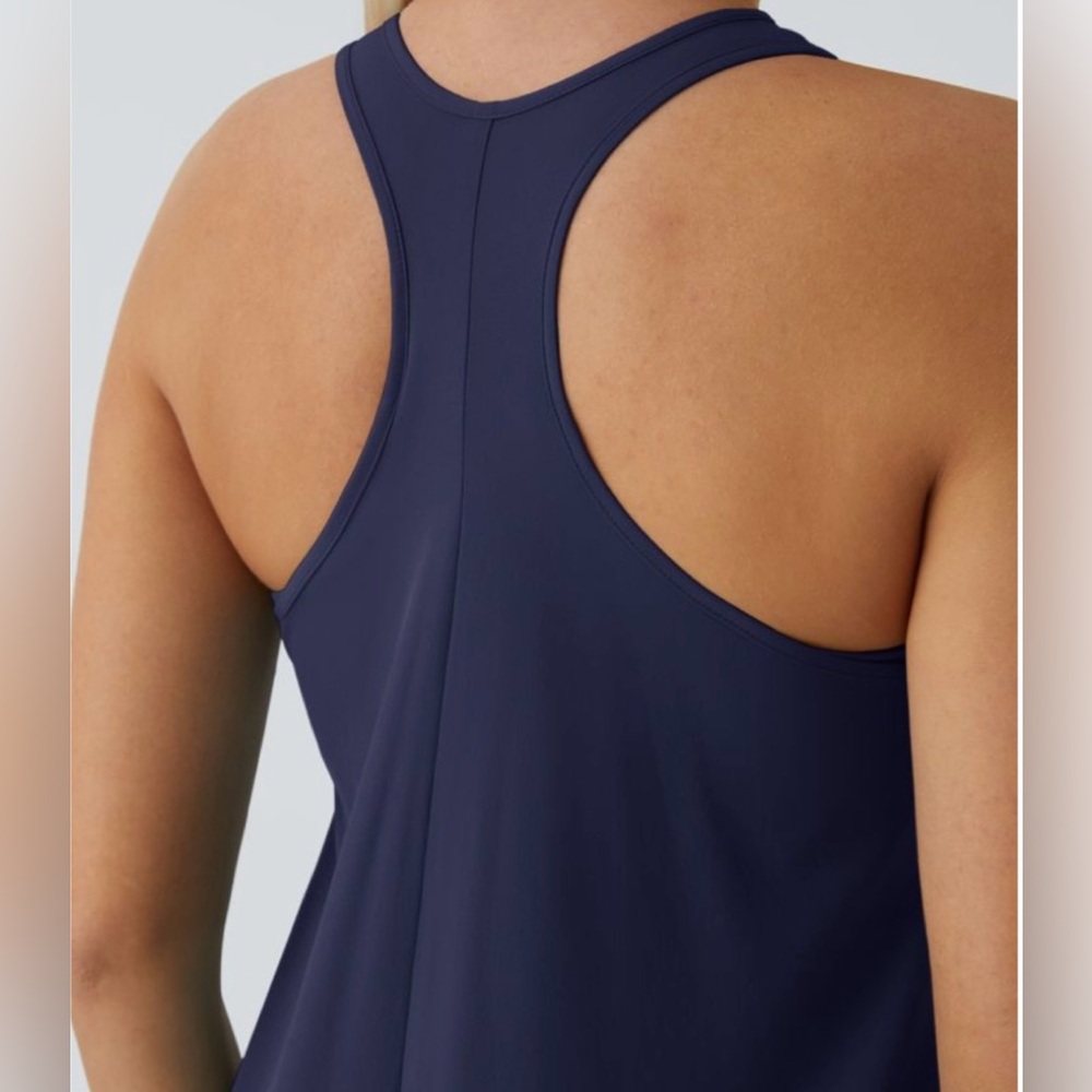 HALARA Navy Racerback Swing Dress - Picture 5 of 7